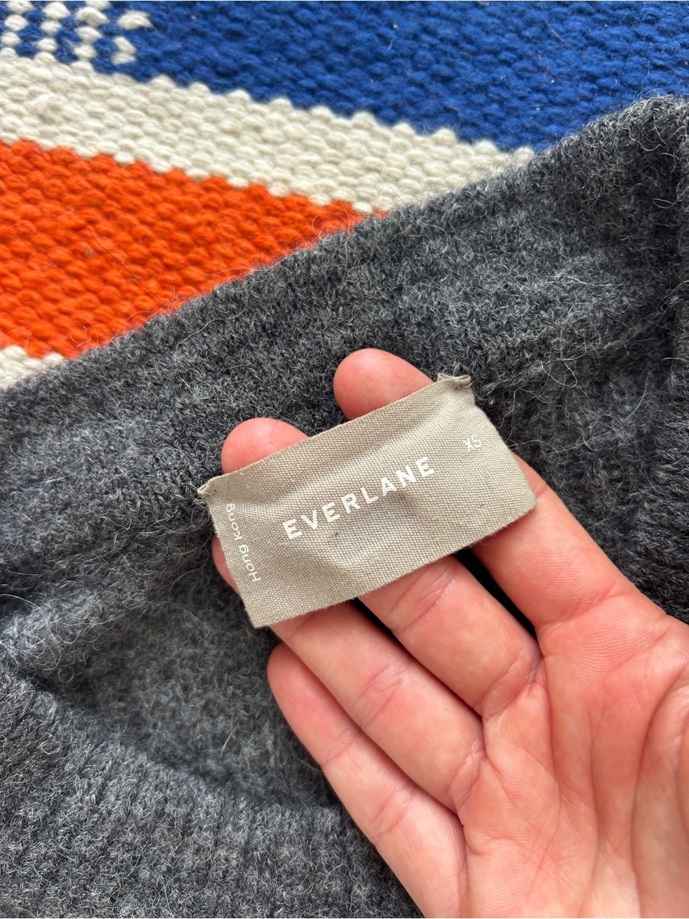 Everlane Alpaca Wool Charcoal Gray Cocoon Crewneck Sweater XS - Picture 6 of 8